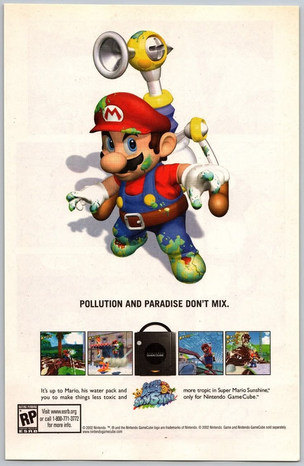 Mario Sunshine — GameCube Poster