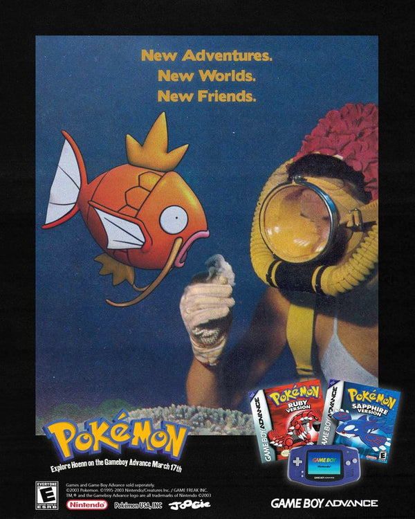 Pokemon Ruby Sapphire — GBA Ad Poster