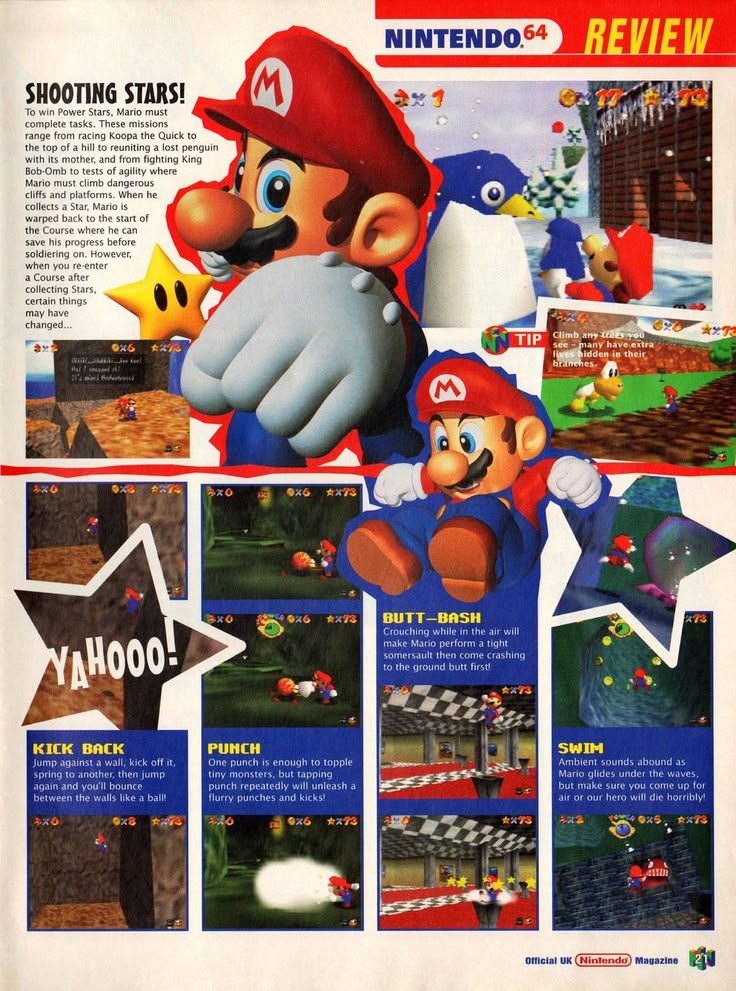 Super Mario 64 — N64 Poster